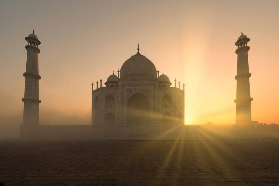 Sunrise at the Taj Mahal